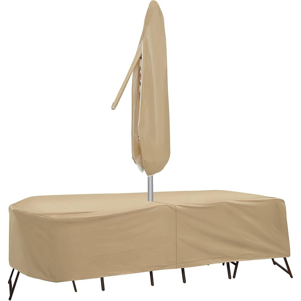 Protective Covers Weatherproof Patio Table and Highback Chair Set Cover, 80 I...